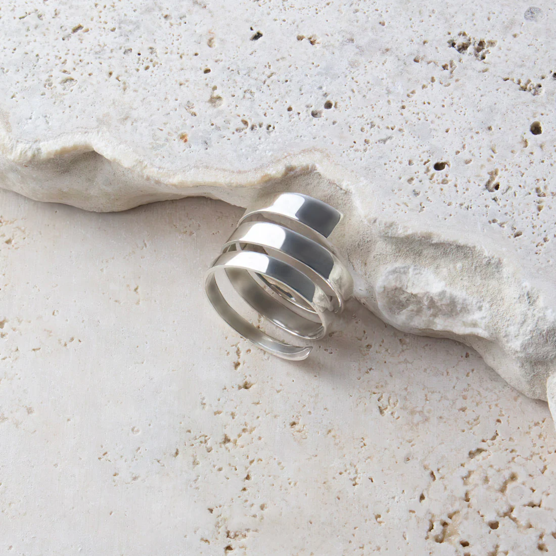 Joolz Co. Spiral Wrap Ring <br>925 Sterling Silver - Image 5