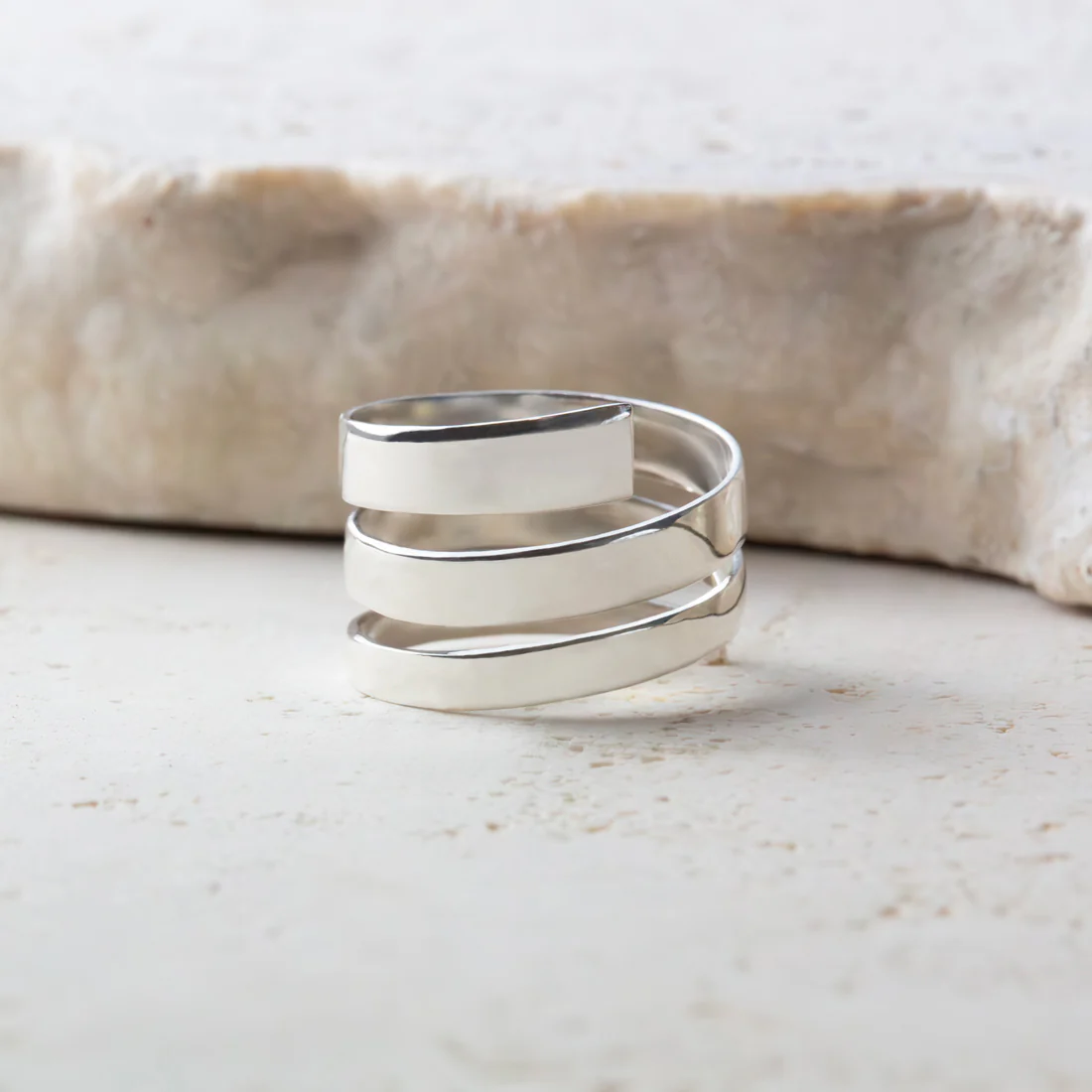Joolz Co. Spiral Wrap Ring <br>925 Sterling Silver - Image 6