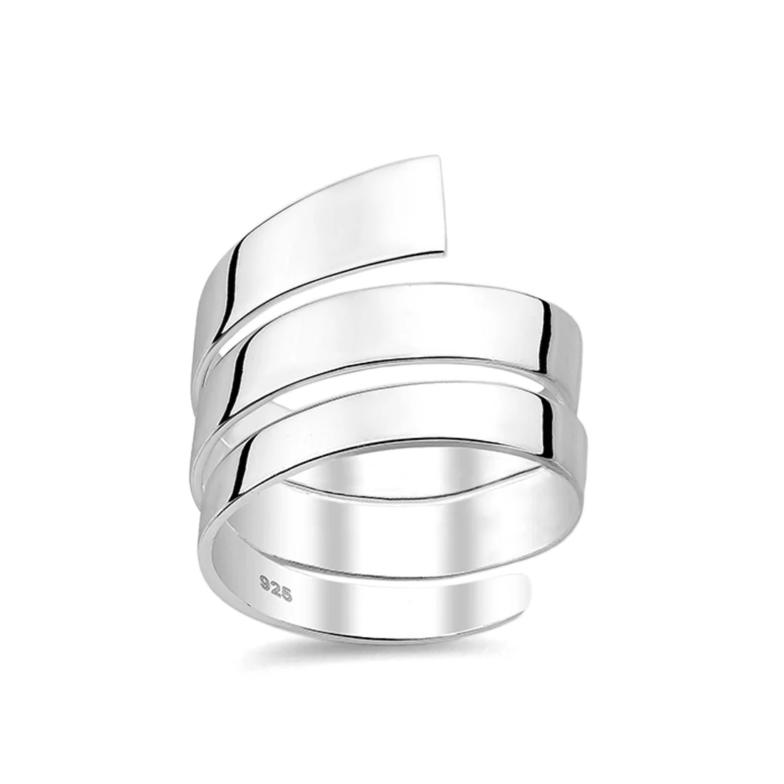 Joolz Co. Spiral Wrap Ring <br>925 Sterling Silver - Image 7