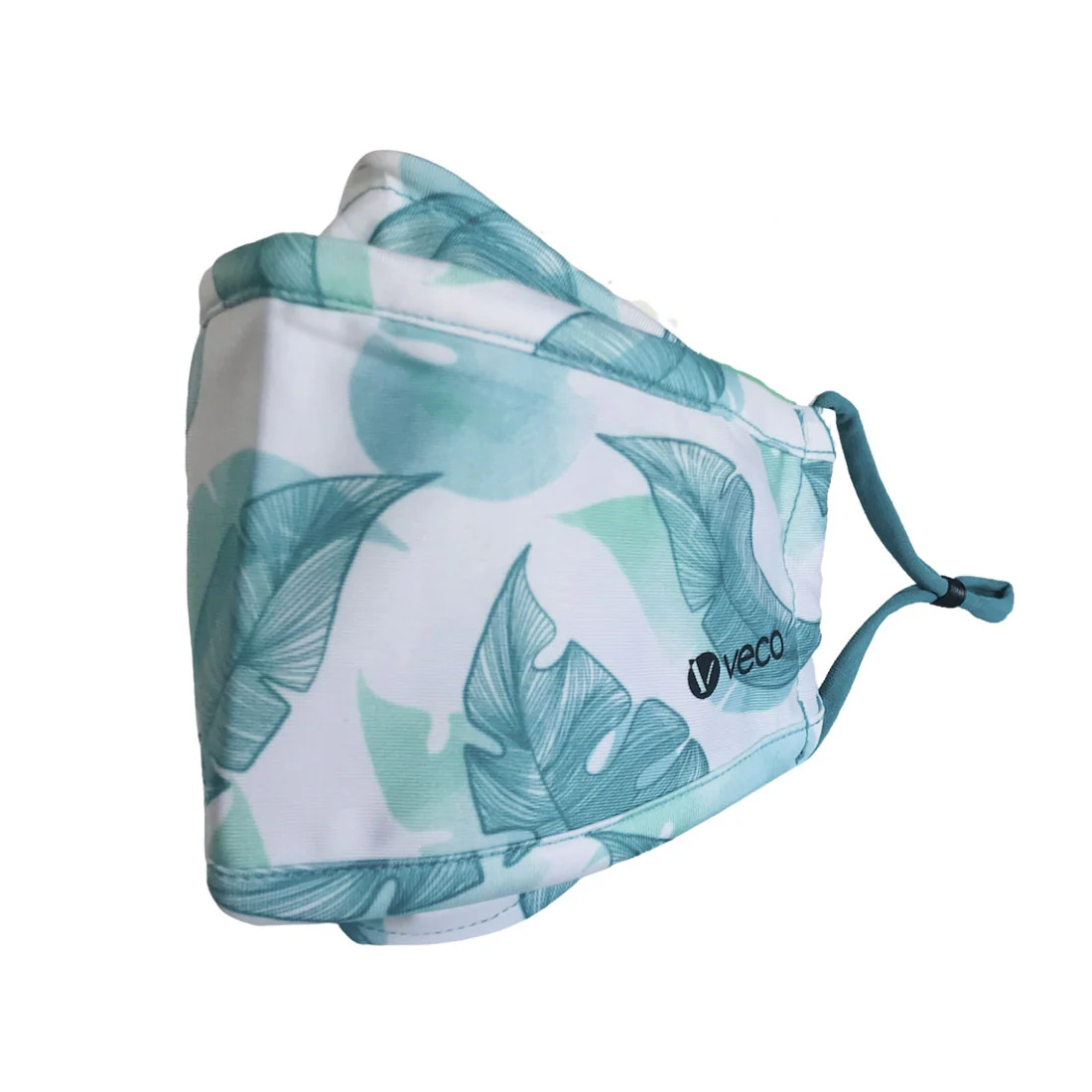KIDS Washable Face Masks <br>3 layer ANTI-FOG & Antimicrobial cloth fabric <br>Aqua Fern