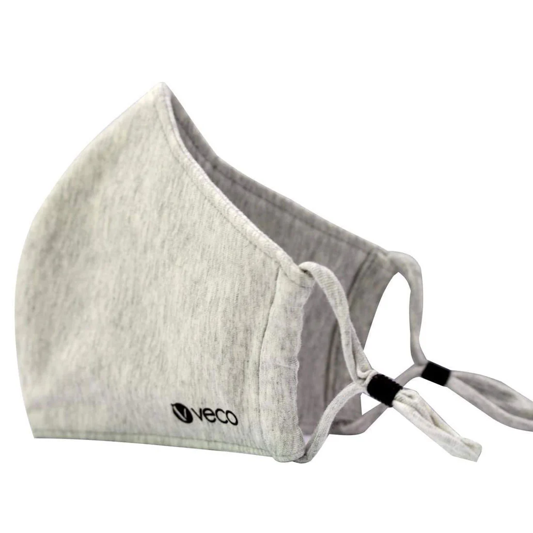 KIDS Washable Face Mask <br>3 layer Antimicrobial cloth fabric <br>Grey - Image 2
