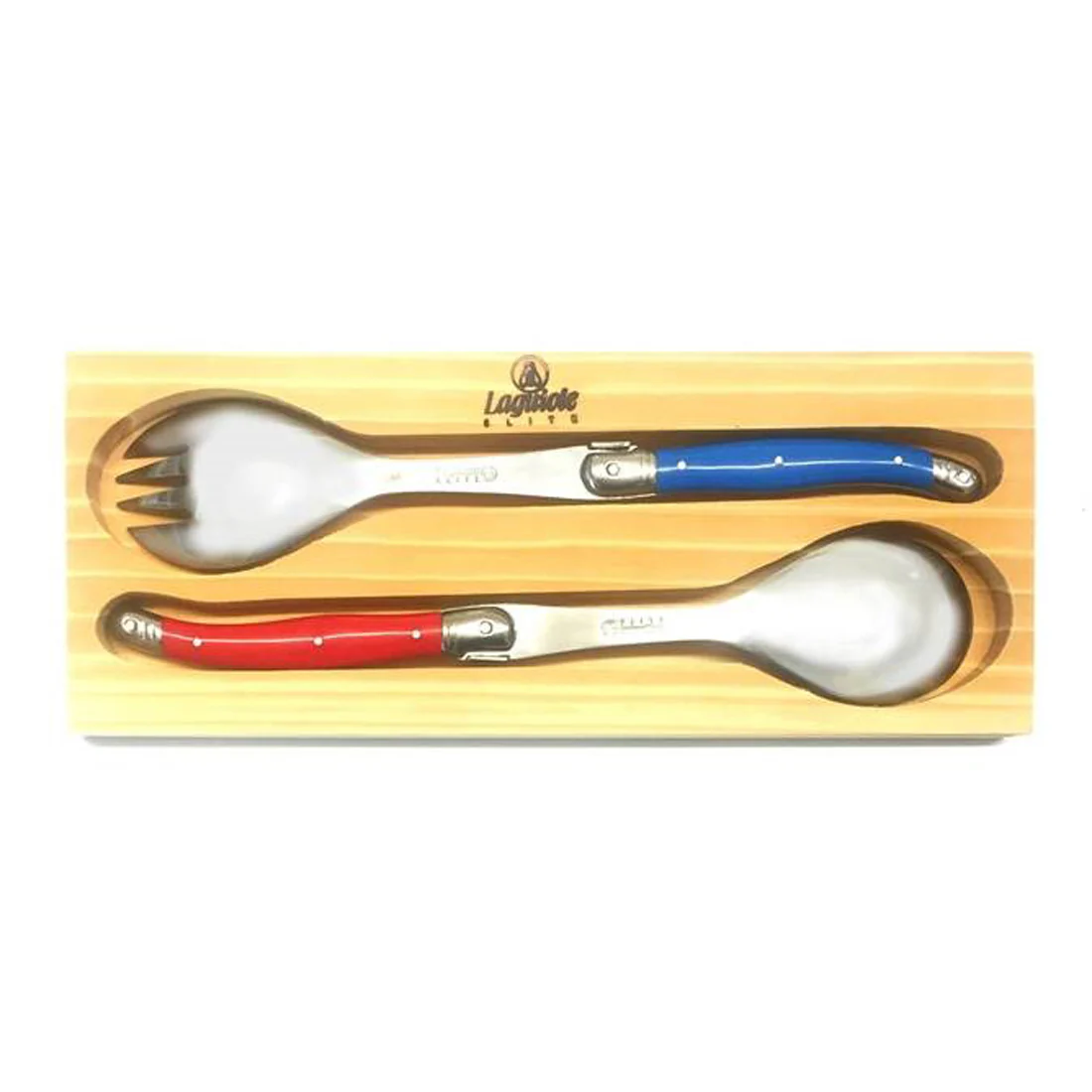 Laguiole 2 piece Salad Server Set <br>Multi Colour <br>1 x Spoon 1 x Fork*