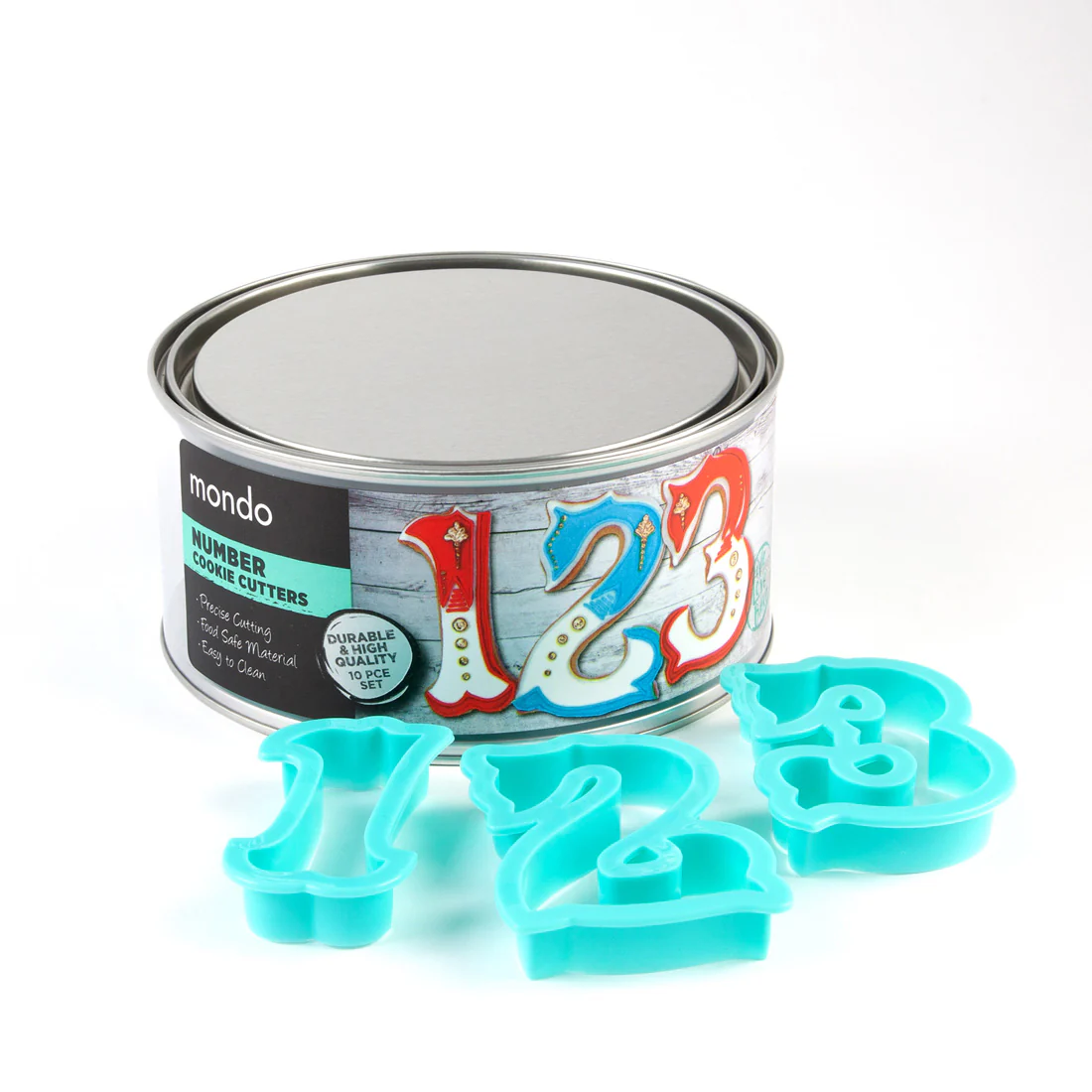Number Cookie Cutter Set <br>10pce <br>Perfect for Cookies, Fondant & Gum Paste