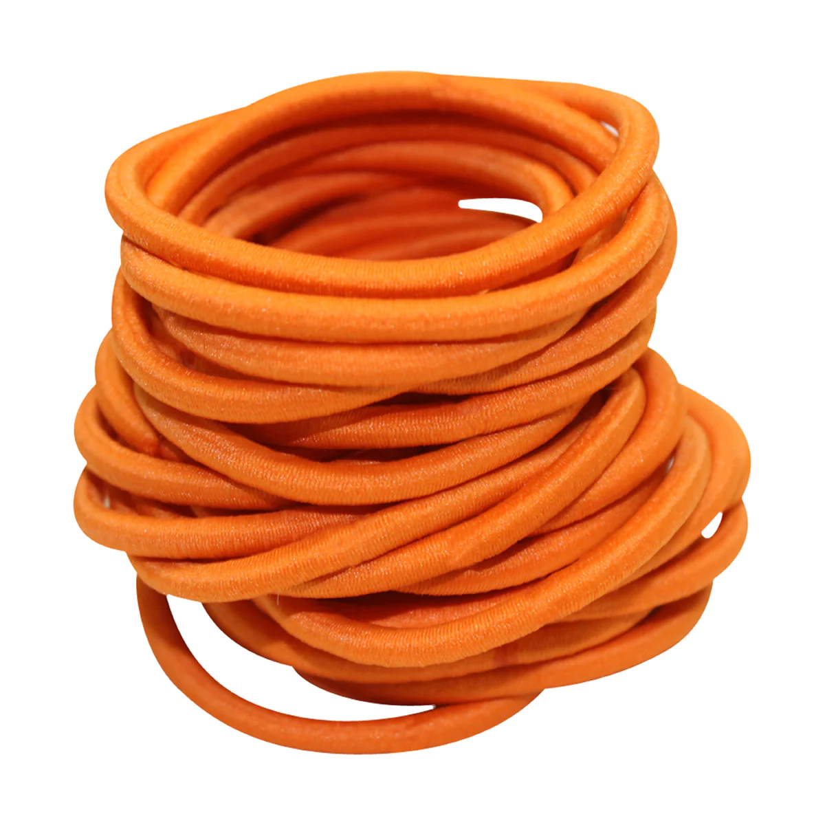 Ullu Hair Elastics <br>Orange <br>Pack of 10