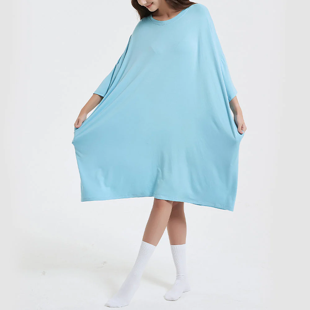 OZ PJ's Oversized Lilac Sleep Tee <br>Heat Regulating Bamboo <br>One Size Fits Most - Image 11
