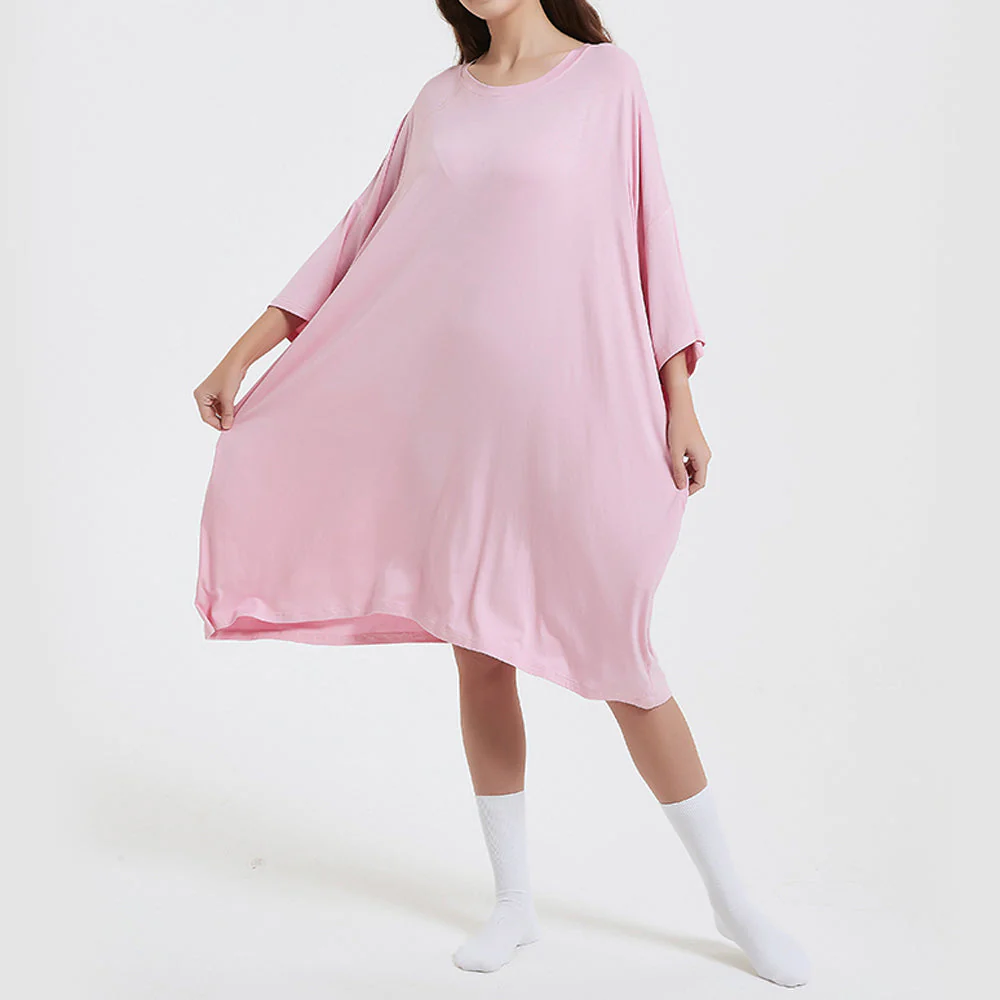 OZ PJ's Oversized Lilac Sleep Tee <br>Heat Regulating Bamboo <br>One Size Fits Most - Image 9