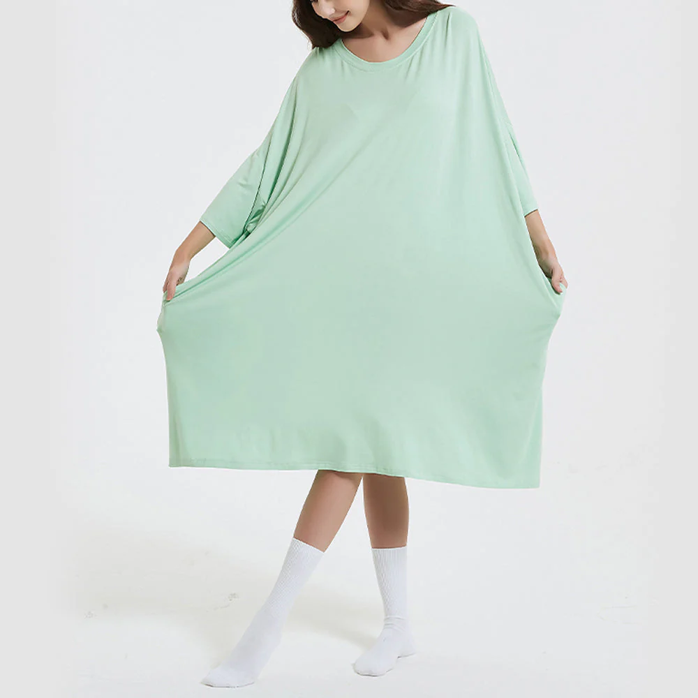 OZ PJ's Oversized Midnight Black Sleep Tee <br>Heat Regulating Bamboo <br>One Size Fits Most - Image 11