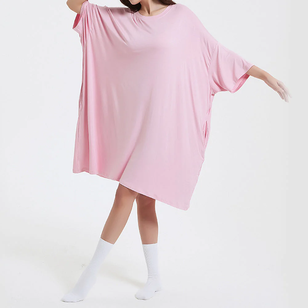 OZ PJ's Oversized Sleep Tee <br>2 PACK Baby Pink & Grey <br>One Size Fits Most - Image 13