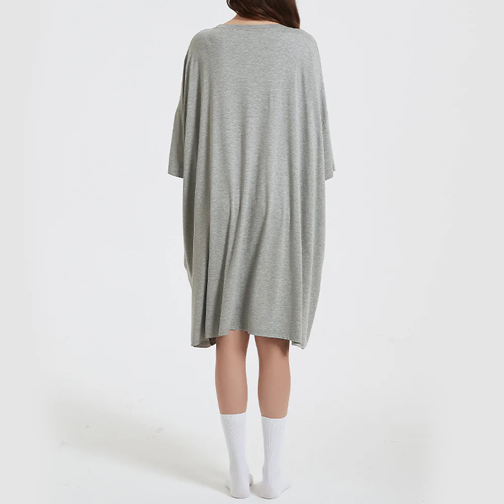 OZ PJ's Oversized Sleep Tee <br>2 PACK Baby Pink & Grey <br>One Size Fits Most - Image 24