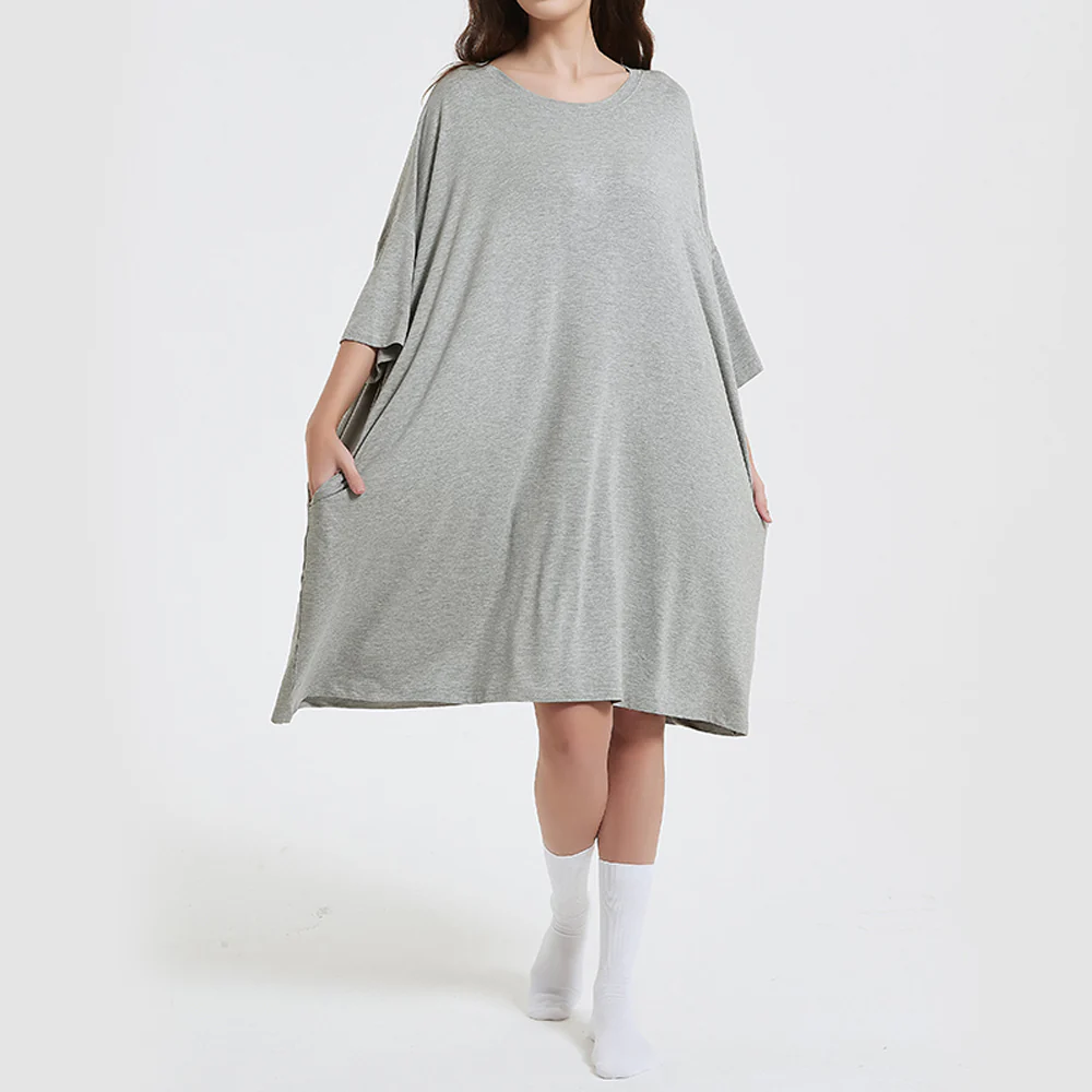 OZ PJ's Oversized Sleep Tee <br>2 PACK Baby Pink & Grey <br>One Size Fits Most - Image 27