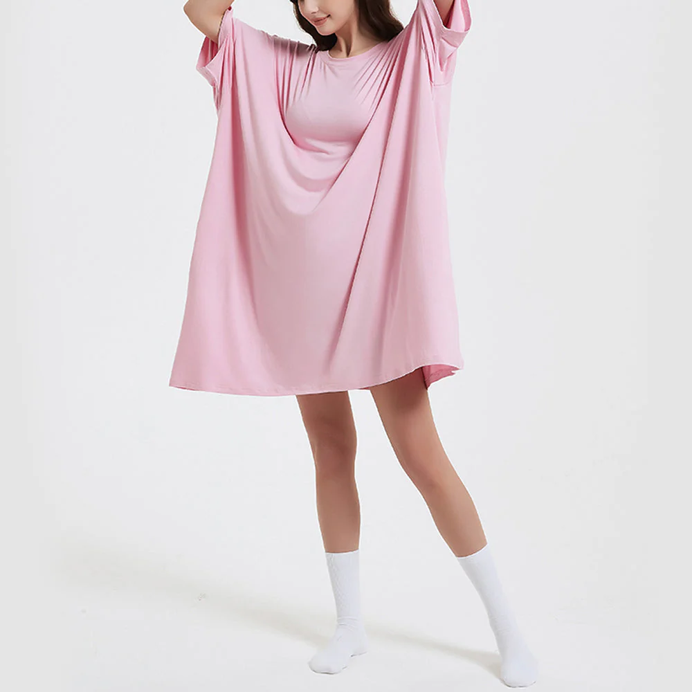 OZ PJ's Oversized Sleep Tee <br>2 PACK Baby Pink & Grey <br>One Size Fits Most - Image 9