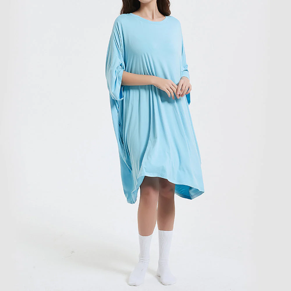 OZ PJ's Oversized Sleep Tee 2 PACK <br>Blue & Mint Green <br>One Size Fits Most - Image 10