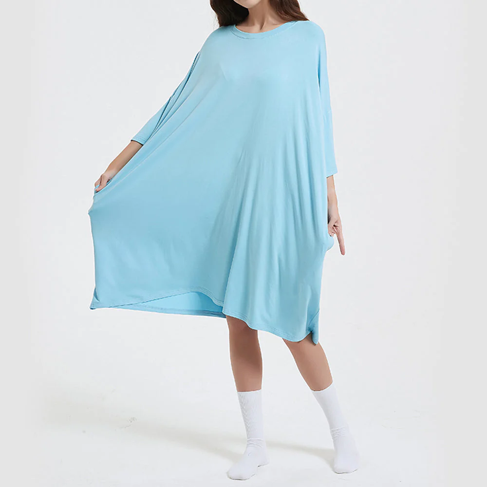 OZ PJ's Oversized Sleep Tee 2 PACK <br>Blue & Mint Green <br>One Size Fits Most - Image 12