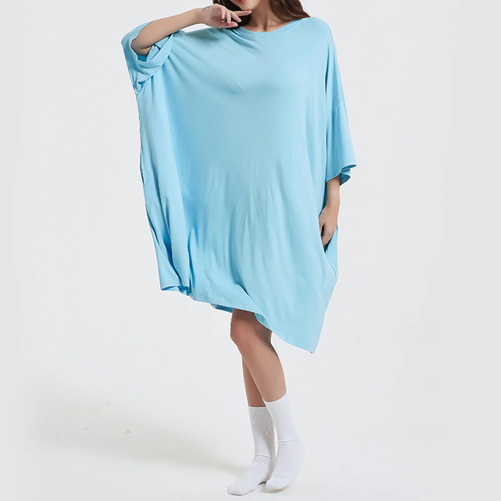 OZ PJ's Oversized Sleep Tee 2 PACK <br>Blue & Mint Green <br>One Size Fits Most - Image 16