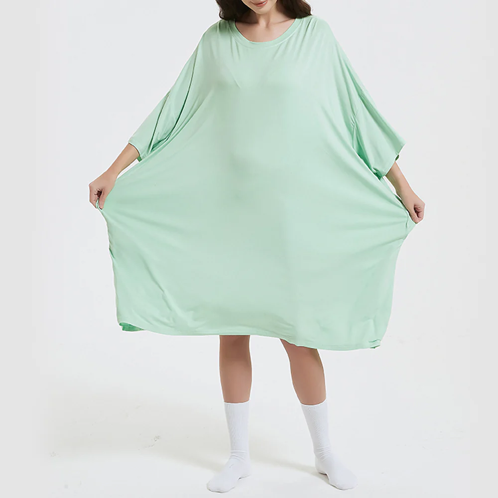 OZ PJ's Oversized Sleep Tee 2 PACK <br>Blue & Mint Green <br>One Size Fits Most - Image 28