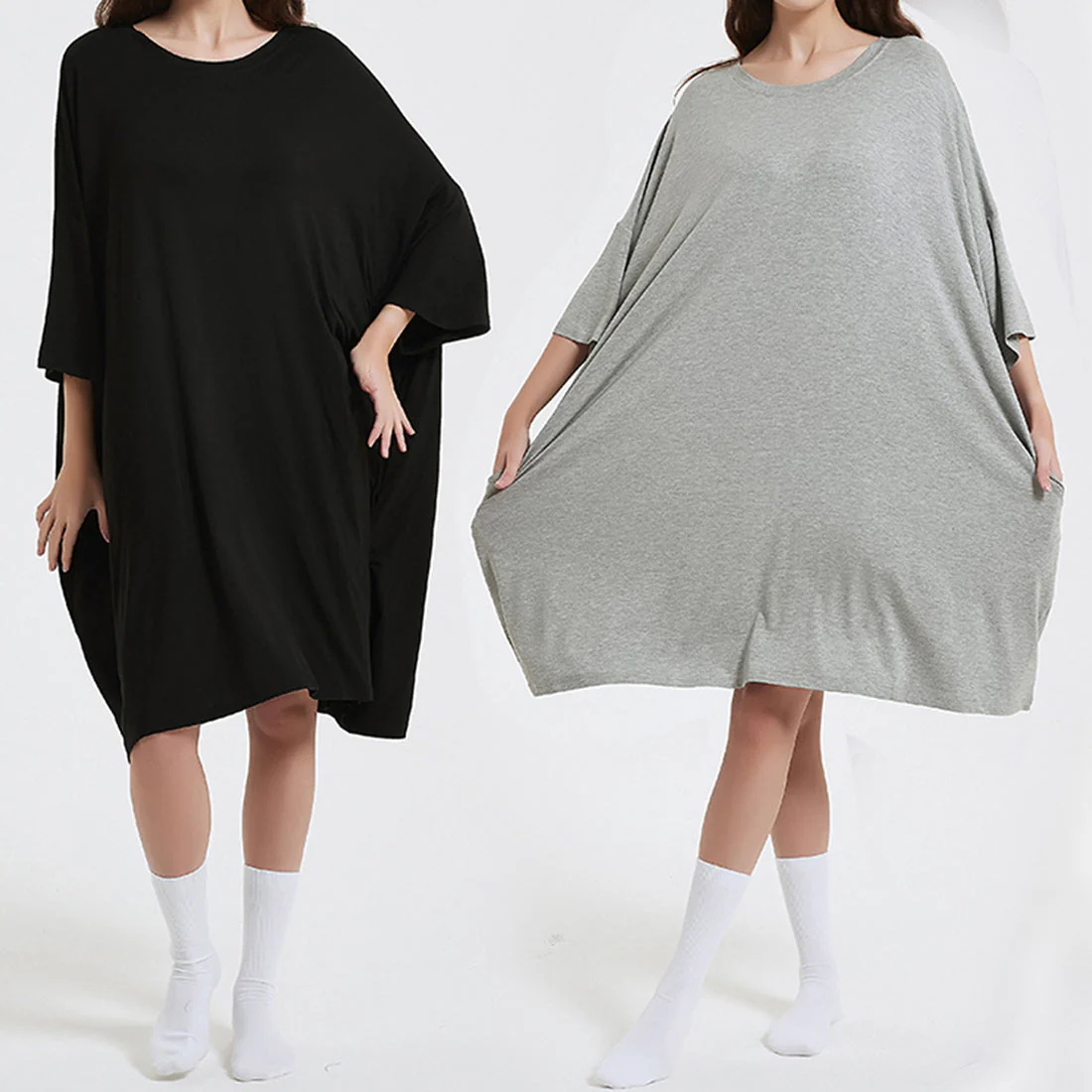 OZ PJ's Oversized Sleep Tee 2 PACK <br>Blue & Mint Green <br>One Size Fits Most - Image 39