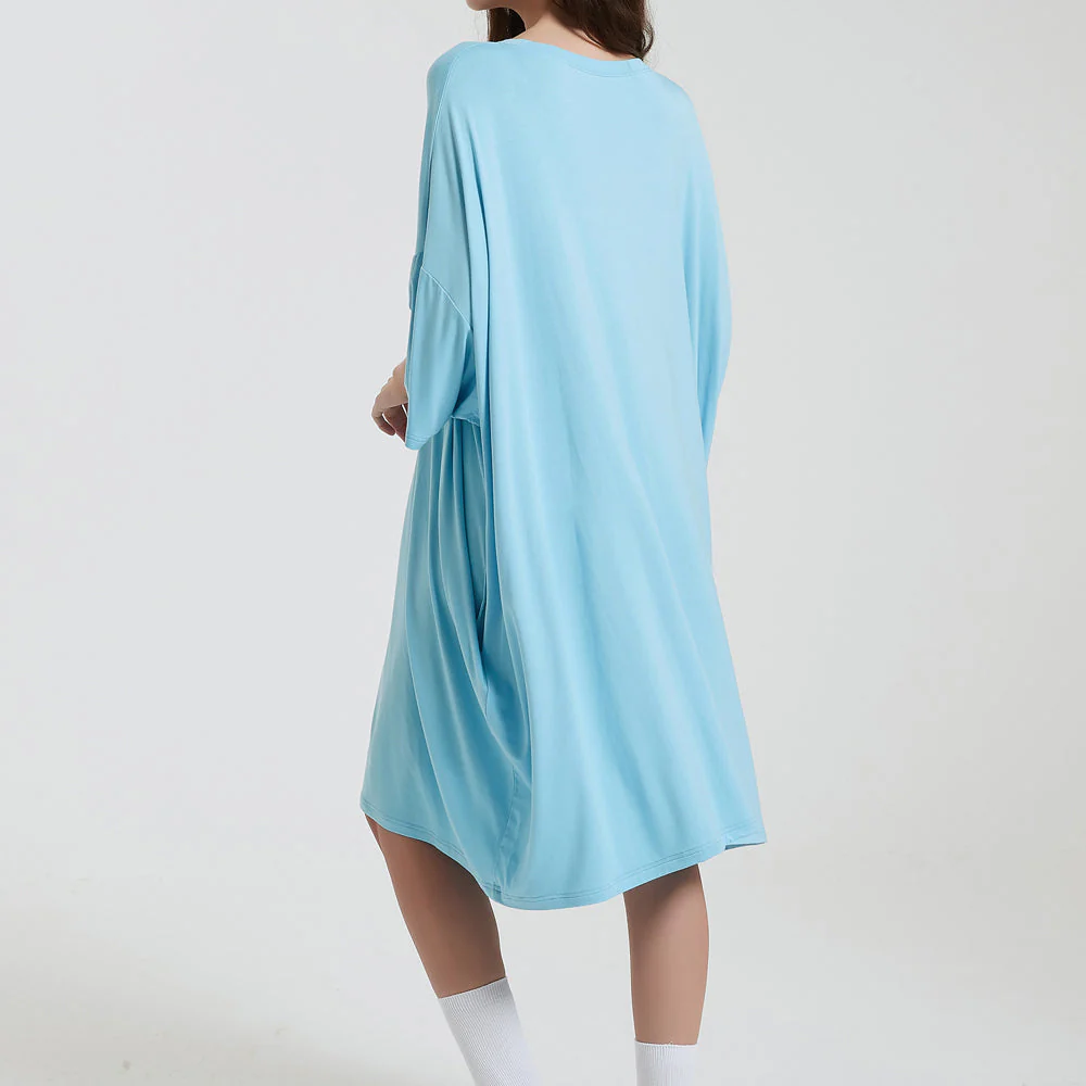 OZ PJ's Oversized Sleep Tee 2 PACK <br>Blue & Mint Green <br>One Size Fits Most - Image 6