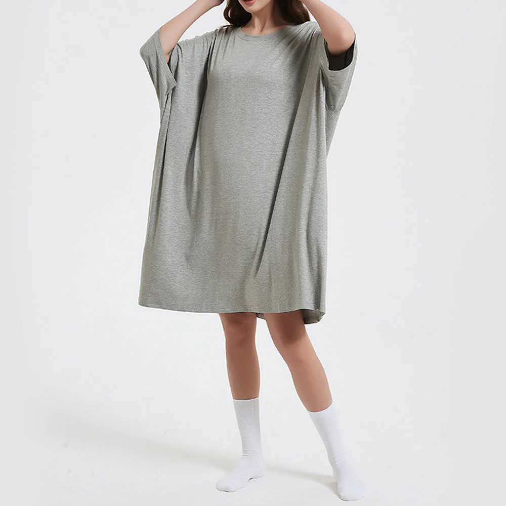 OZ PJ's Oversized Sleep Tee 2 PACK <br>Grey & Lilac <br>One Size Fits Most - Image 11