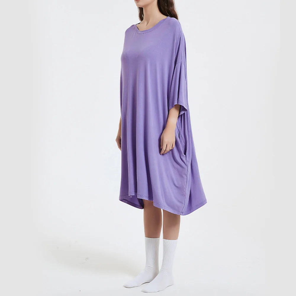 OZ PJ's Oversized Sleep Tee 2 PACK <br>Grey & Lilac <br>One Size Fits Most - Image 21