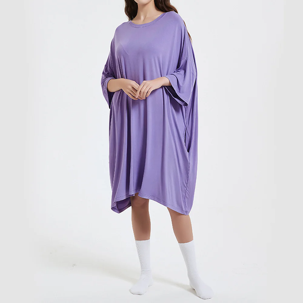 OZ PJ's Oversized Sleep Tee 2 PACK <br>Grey & Lilac <br>One Size Fits Most - Image 24
