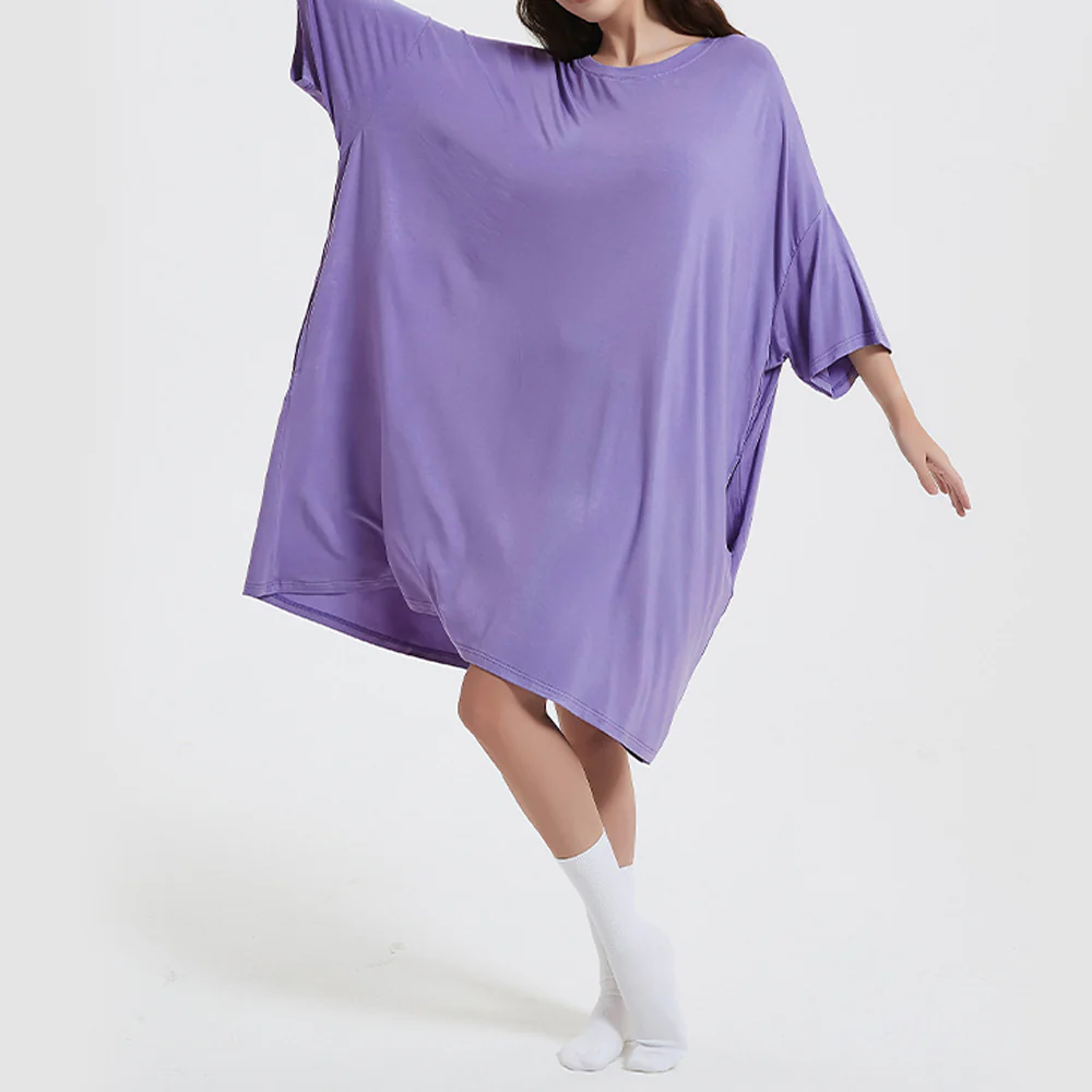 OZ PJ's Oversized Sleep Tee 2 PACK <br>Grey & Lilac <br>One Size Fits Most - Image 26