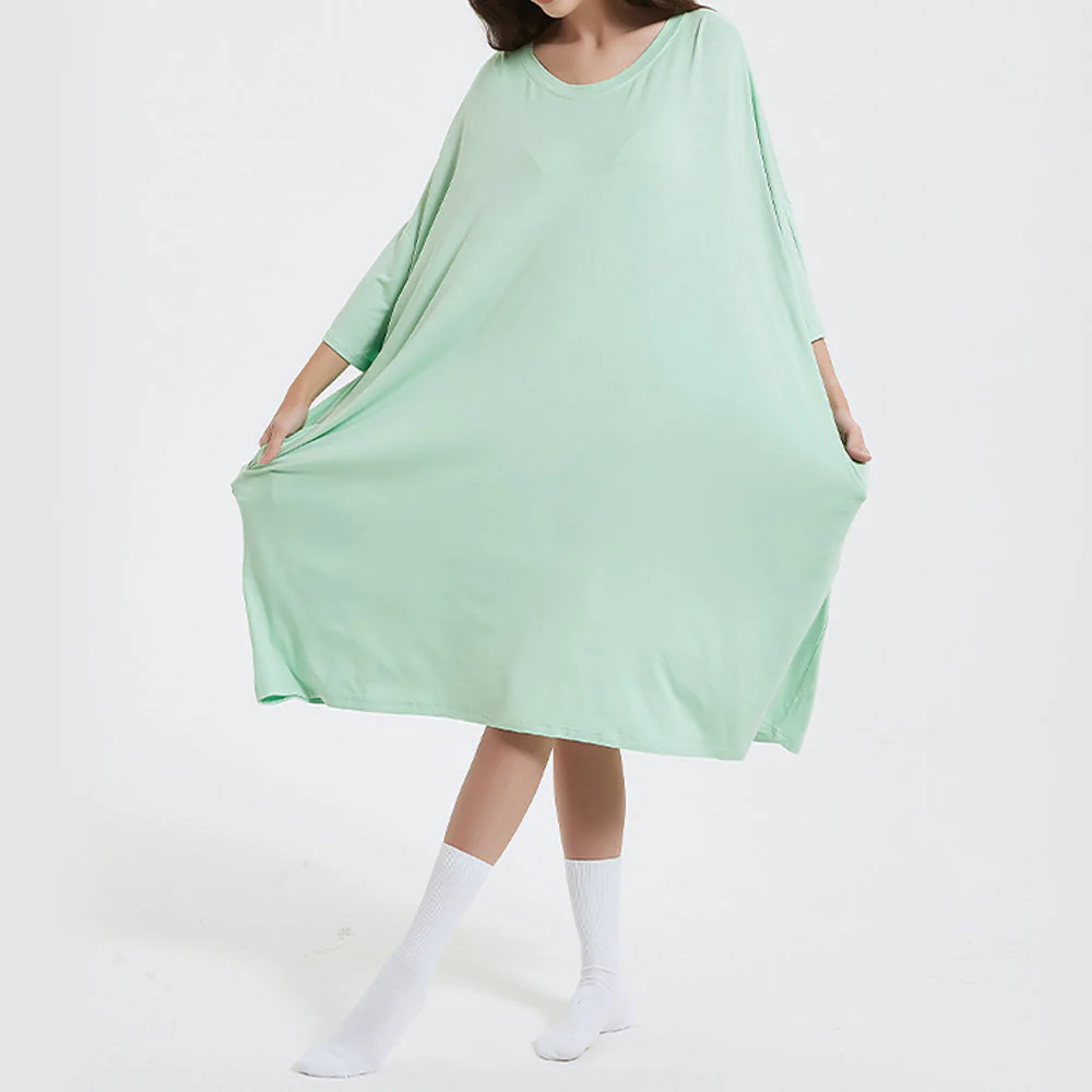 OZ PJ's Oversized Sleep Tee 2 PACK <br>Grey & Mint Green <br>One Size Fits Most - Image 13