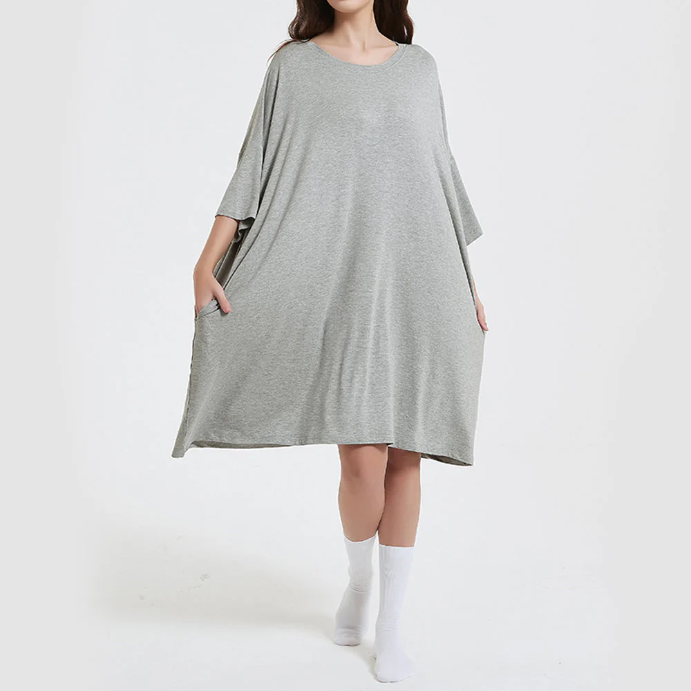 OZ PJ's Oversized Sleep Tee 2 PACK <br>Grey & Mint Green <br>One Size Fits Most - Image 27