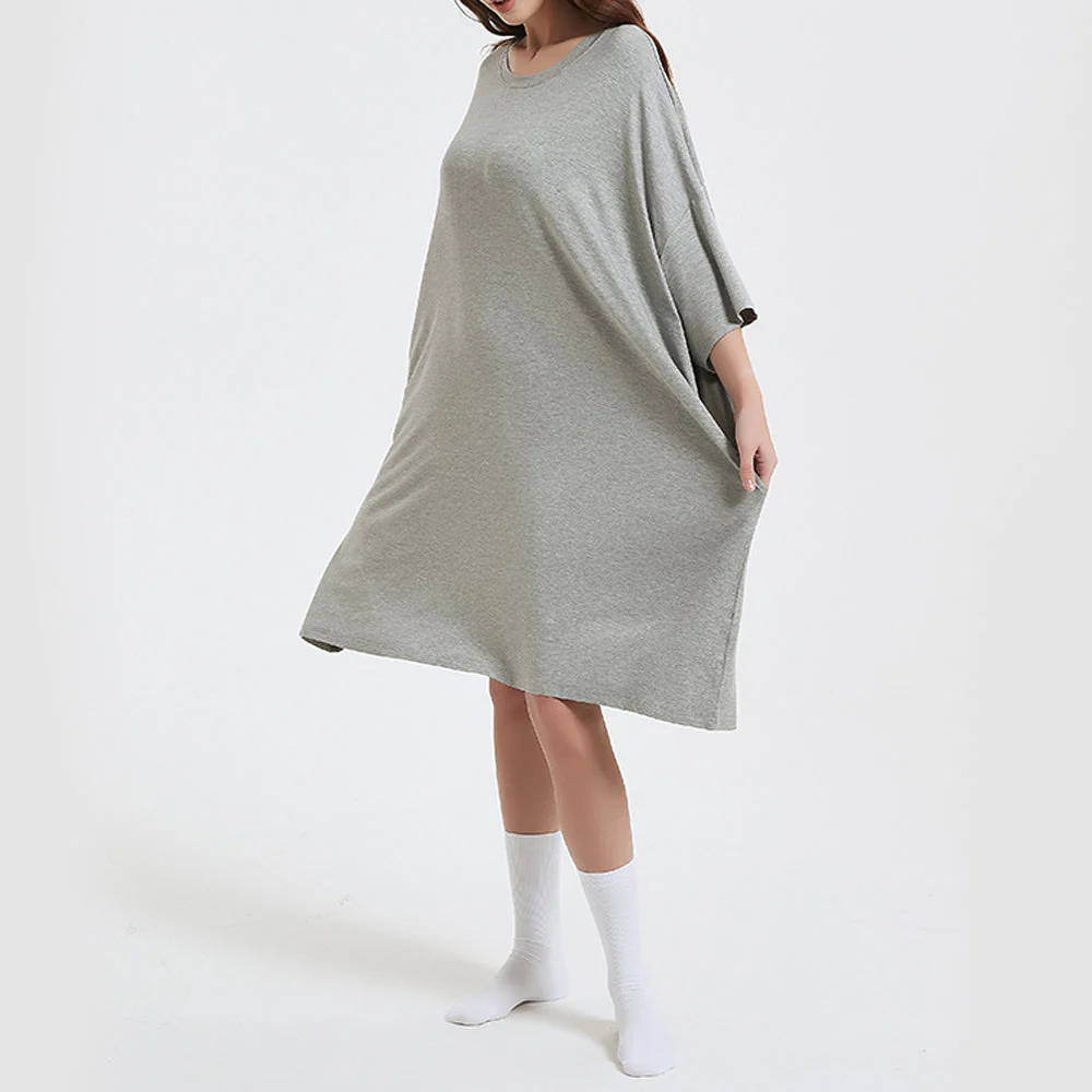 OZ PJ's Oversized Sleep Tee 2 PACK <br>Grey & Mint Green <br>One Size Fits Most - Image 28