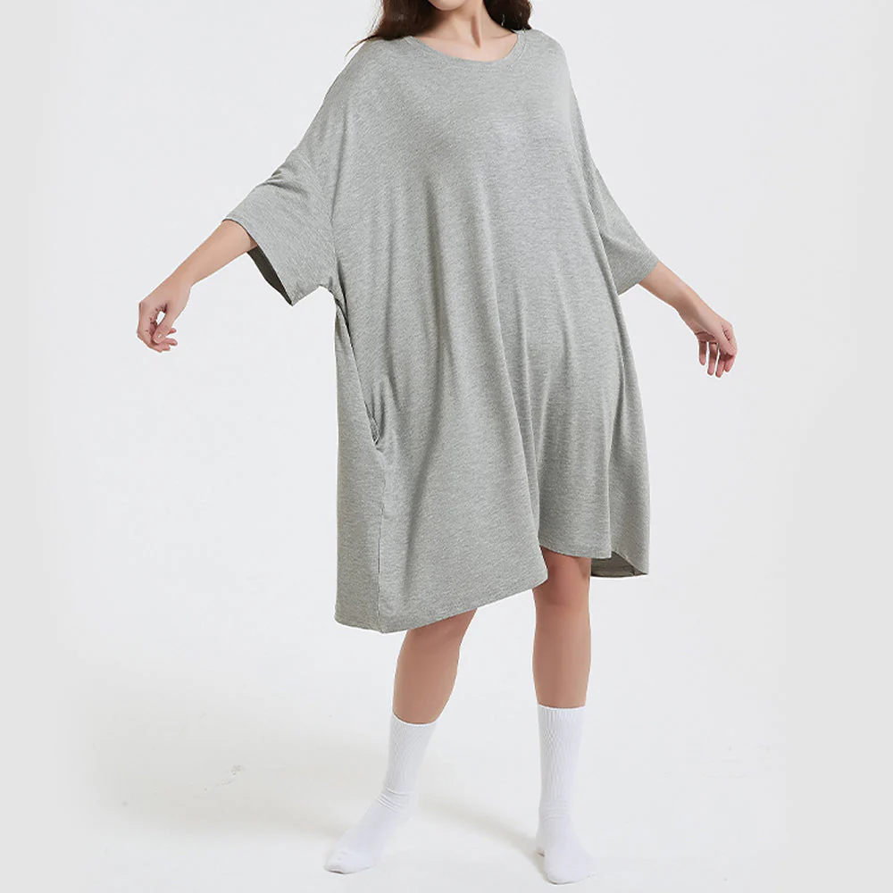 OZ PJ's Oversized Sleep Tee 2 PACK <br>Grey & Mint Green <br>One Size Fits Most - Image 29