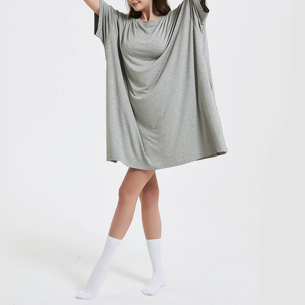 OZ PJ's Oversized Sleep Tee 2 PACK <br>Grey & Mint Green <br>One Size Fits Most - Image 34