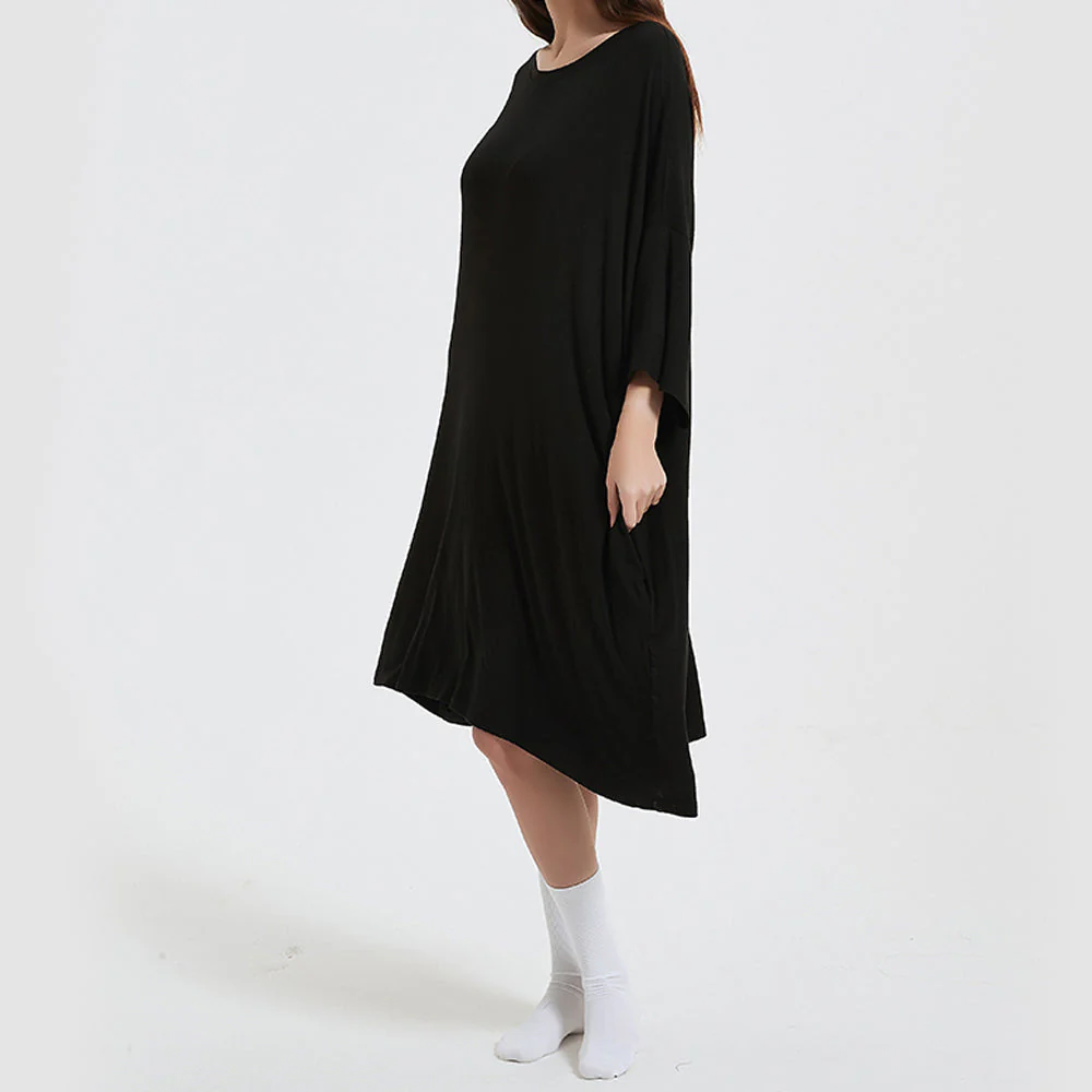 OZ PJ's Oversized Sleep Tee 2 PACK <br>Midnight Black & Blue <br>One Size Fits Most - Image 11