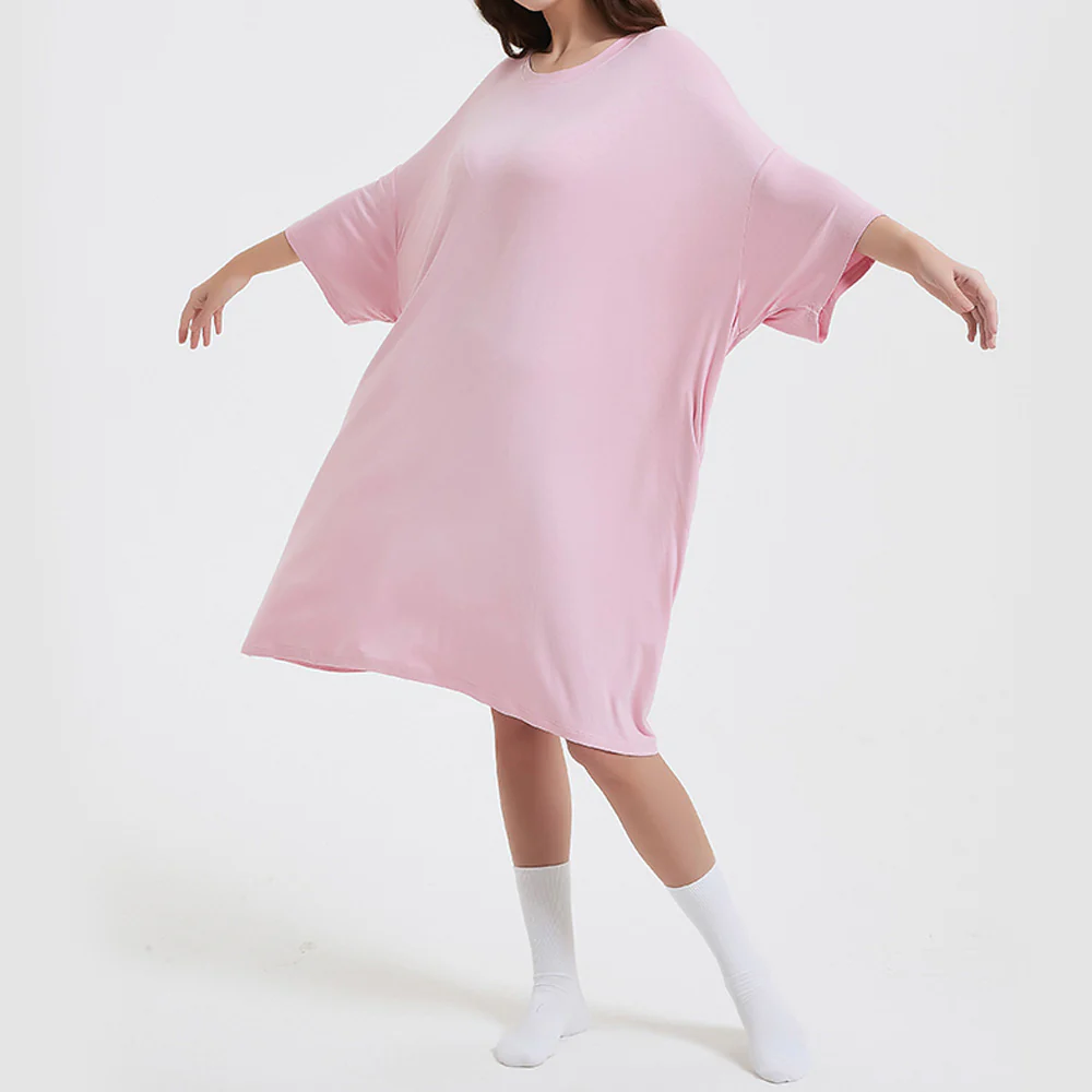 OZ PJ's Oversized Sleep Tee 2 PACK <br>Midnight Black & Baby Pink <br>One Size Fits Most - Image 34