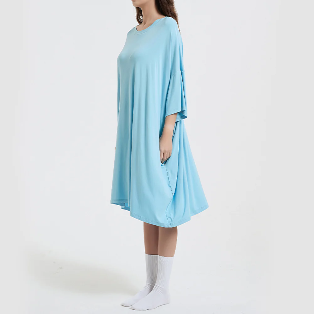 OZ PJ's Oversized Sleep Tee 2 PACK <br>Midnight Black & Blue <br>One Size Fits Most - Image 20