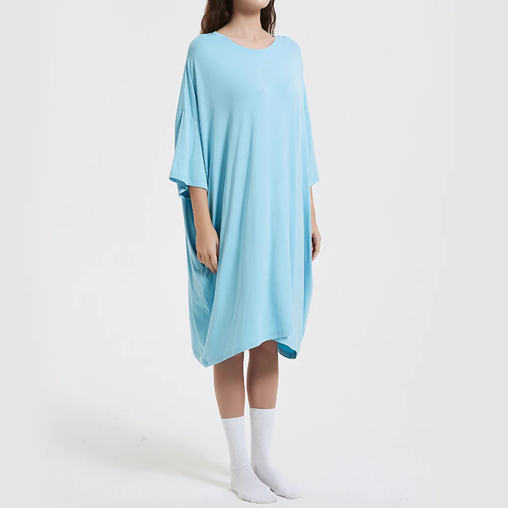 OZ PJ's Oversized Sleep Tee 2 PACK <br>Midnight Black & Blue <br>One Size Fits Most - Image 21