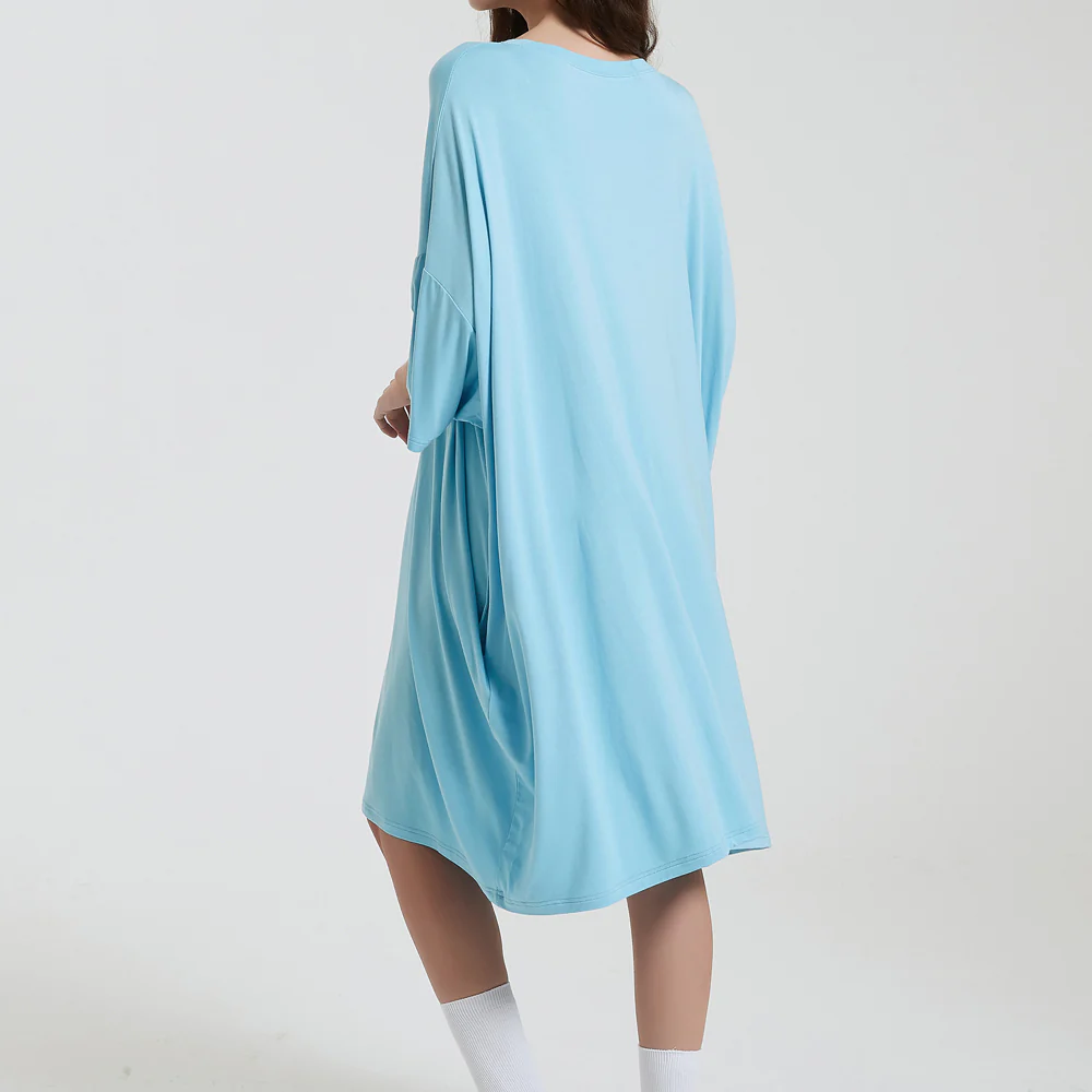 OZ PJ's Oversized Sleep Tee 2 PACK <br>Midnight Black & Blue <br>One Size Fits Most - Image 23