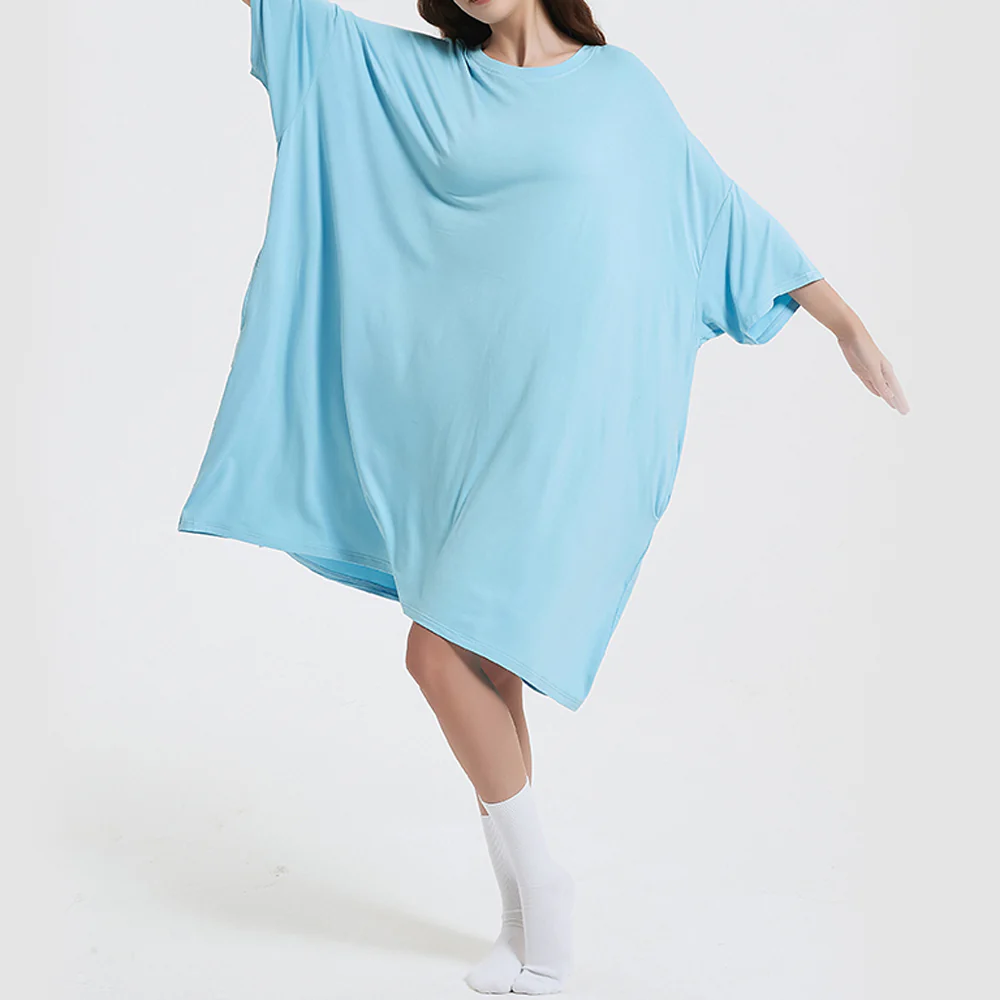 OZ PJ's Oversized Sleep Tee 2 PACK <br>Midnight Black & Blue <br>One Size Fits Most - Image 24