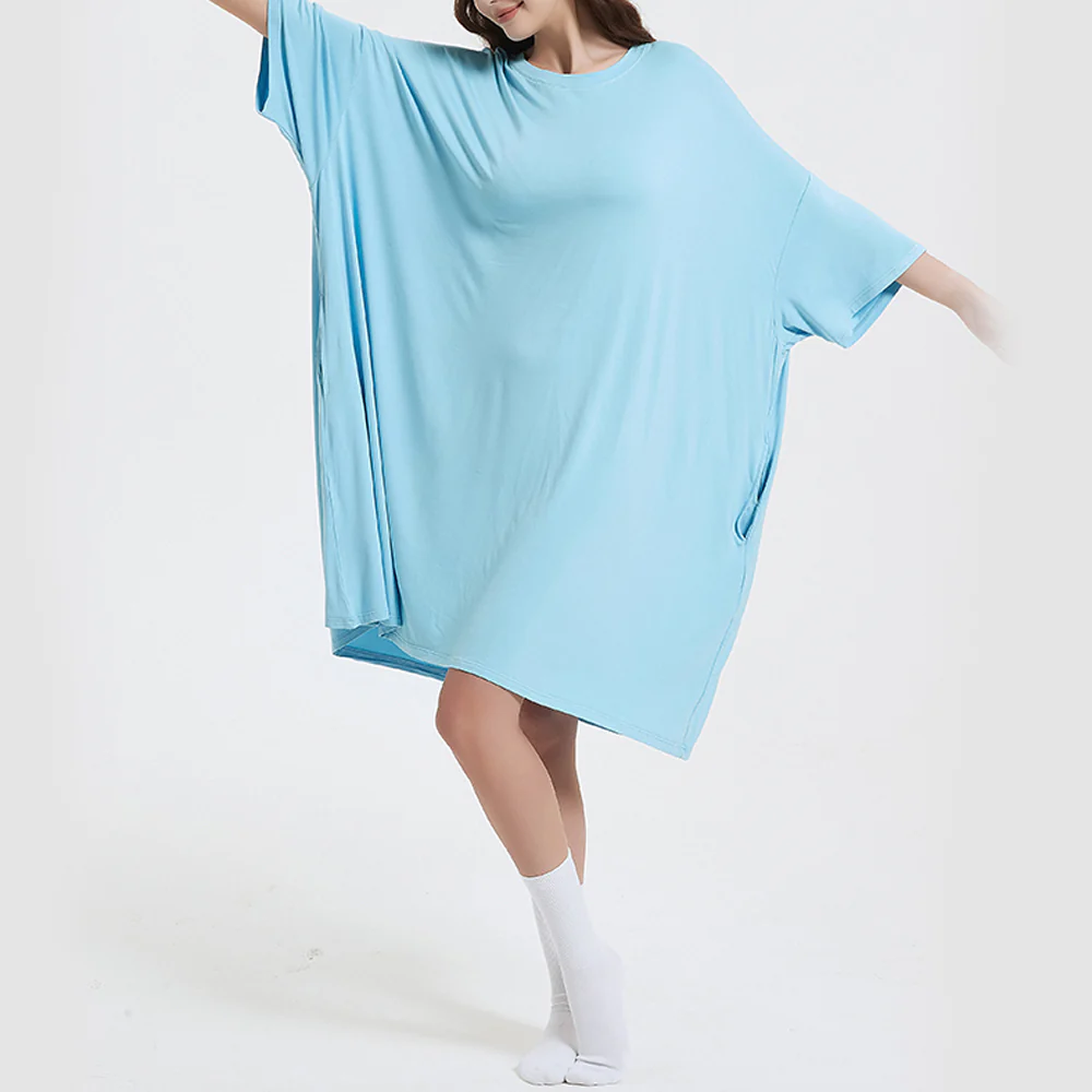 OZ PJ's Oversized Sleep Tee 2 PACK <br>Midnight Black & Blue <br>One Size Fits Most - Image 25