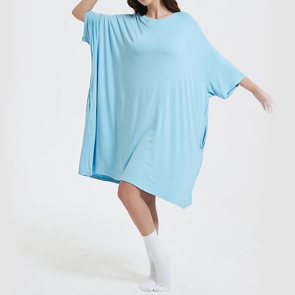 OZ PJ's Oversized Sleep Tee 2 PACK <br>Midnight Black & Blue <br>One Size Fits Most - Image 26