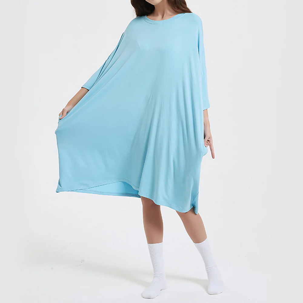 OZ PJ's Oversized Sleep Tee 2 PACK <br>Midnight Black & Blue <br>One Size Fits Most - Image 29