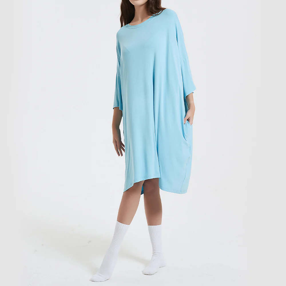 OZ PJ's Oversized Sleep Tee 2 PACK <br>Midnight Black & Blue <br>One Size Fits Most - Image 31