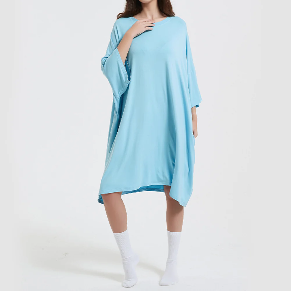 OZ PJ's Oversized Sleep Tee 2 PACK <br>Midnight Black & Blue <br>One Size Fits Most - Image 32