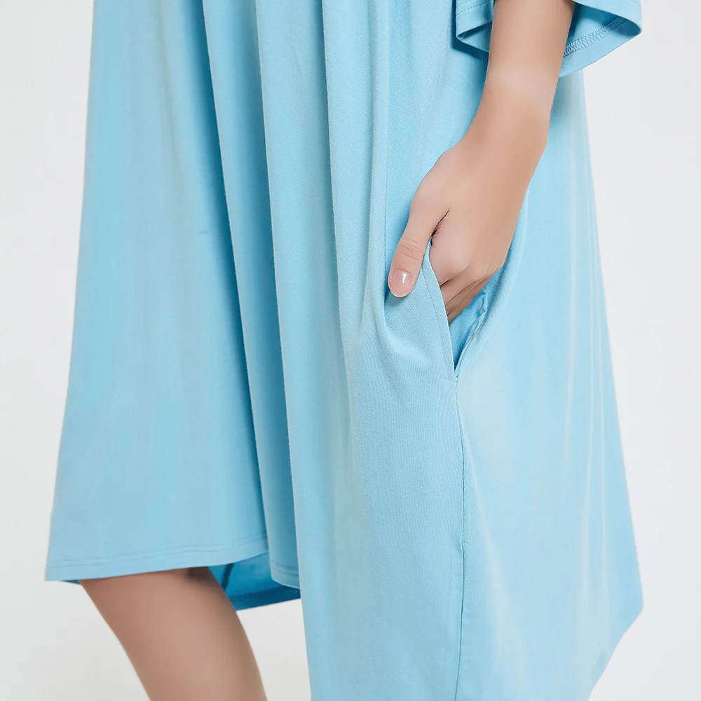 OZ PJ's Oversized Sleep Tee 2 PACK <br>Midnight Black & Blue <br>One Size Fits Most - Image 35