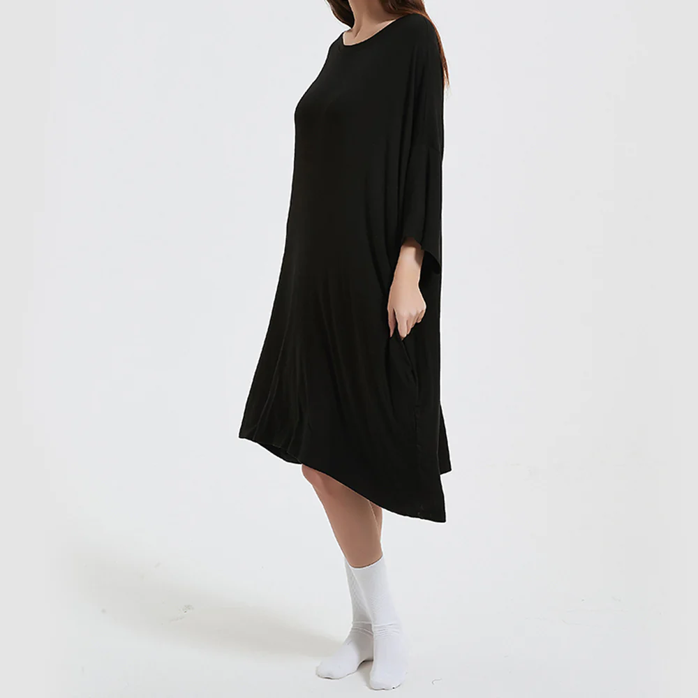 OZ PJ's Oversized Sleep Tee 2 PACK <br>Midnight Black & Grey <br>One Size Fits Most - Image 11