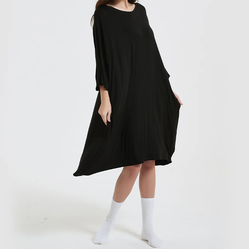 OZ PJ's Oversized Sleep Tee 2 PACK <br>Midnight Black & Grey <br>One Size Fits Most - Image 12
