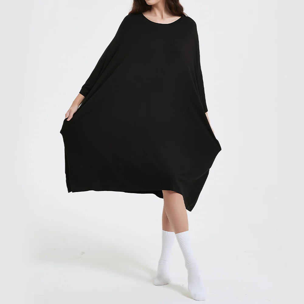 OZ PJ's Oversized Sleep Tee 2 PACK <br>Midnight Black & Grey <br>One Size Fits Most - Image 14