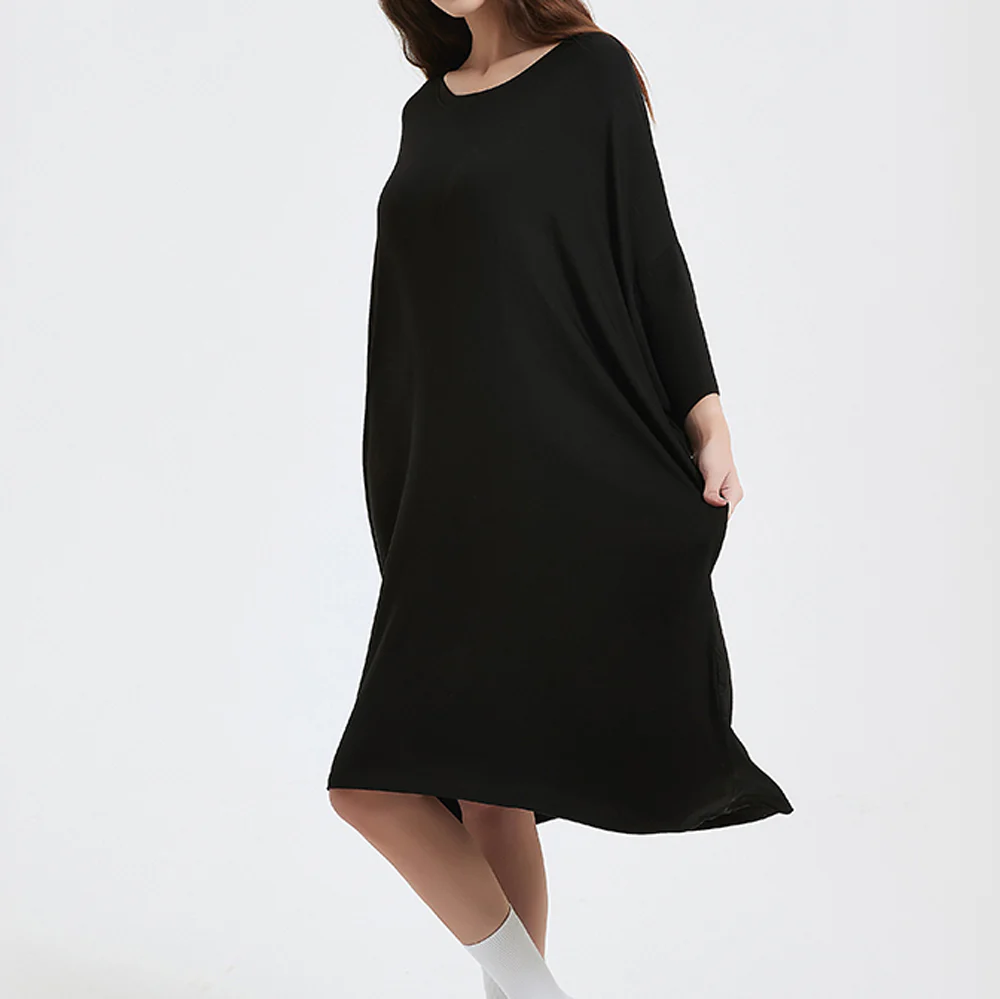 OZ PJ's Oversized Sleep Tee 2 PACK <br>Midnight Black & Grey <br>One Size Fits Most - Image 15