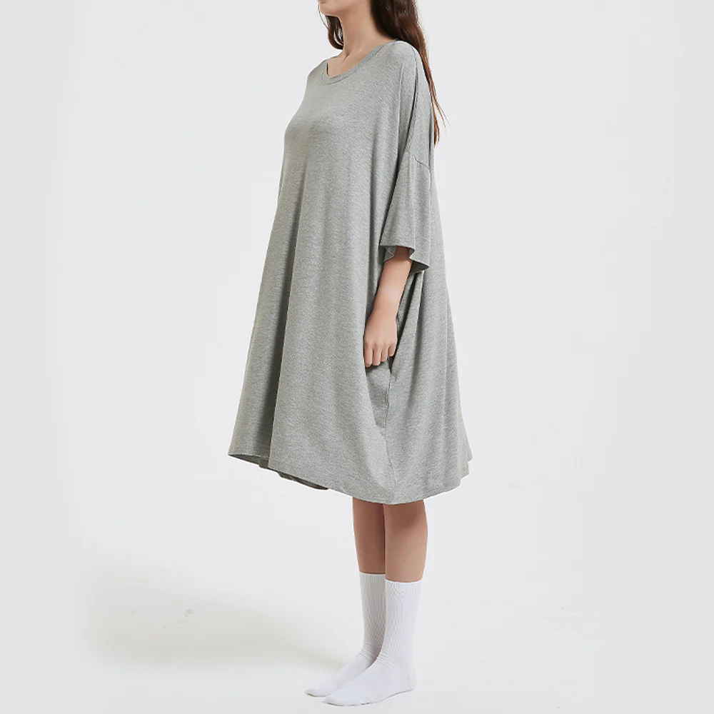 OZ PJ's Oversized Sleep Tee 2 PACK <br>Midnight Black & Grey <br>One Size Fits Most - Image 20