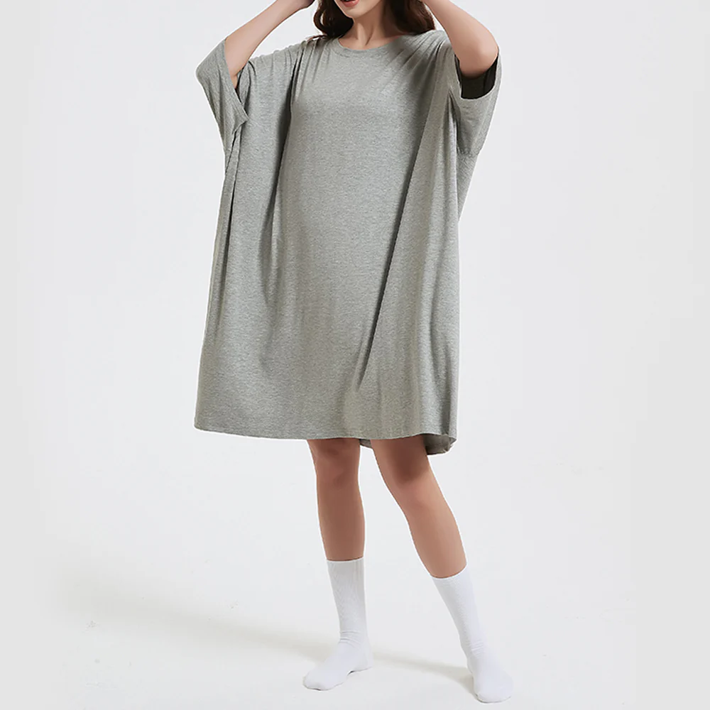 OZ PJ's Oversized Sleep Tee 2 PACK <br>Midnight Black & Grey <br>One Size Fits Most - Image 28