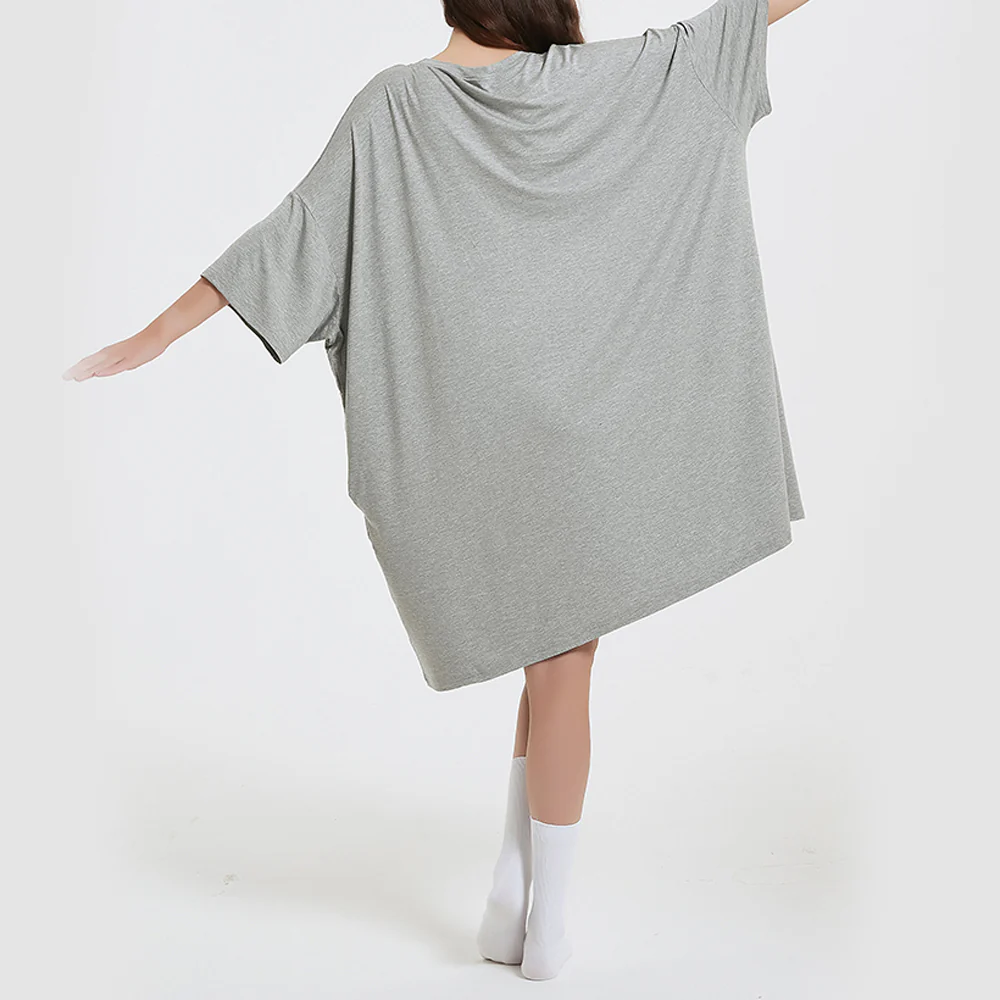 OZ PJ's Oversized Sleep Tee 2 PACK <br>Midnight Black & Grey <br>One Size Fits Most - Image 35