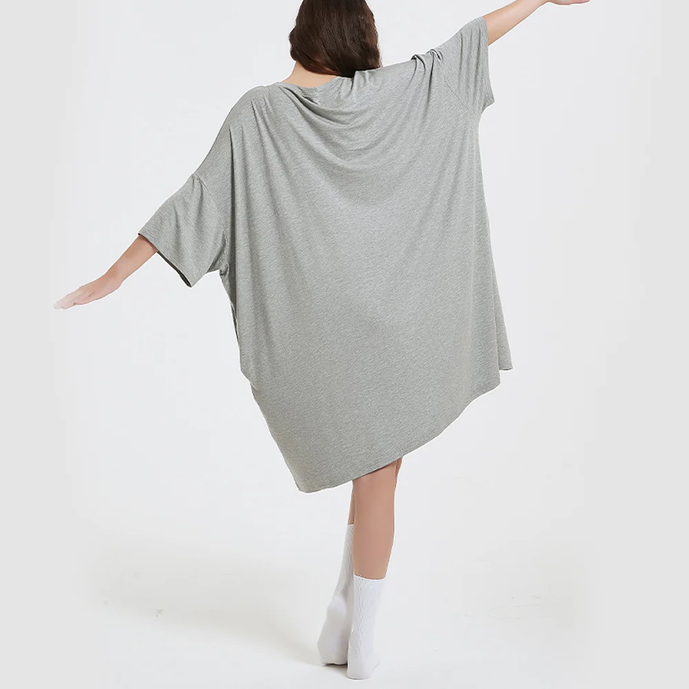 OZ PJ's Oversized Sleep Tee 2 PACK <br>Midnight Black & Grey <br>One Size Fits Most - Image 36